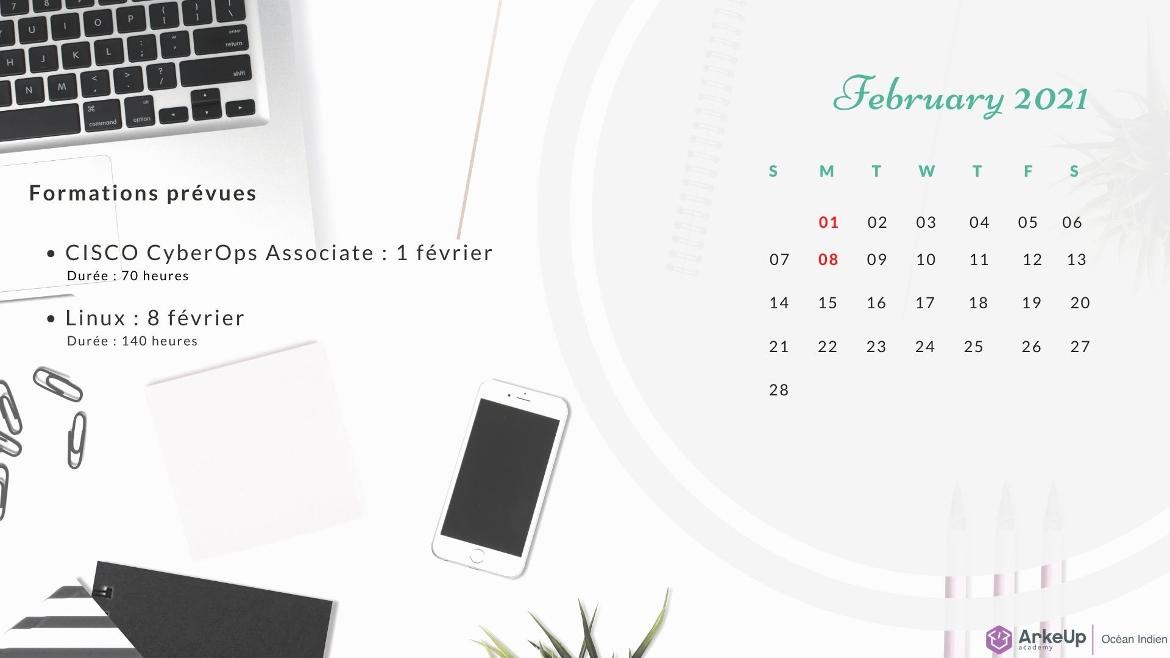 Vous pouvez vous inscrire à tout moment à ces formations.